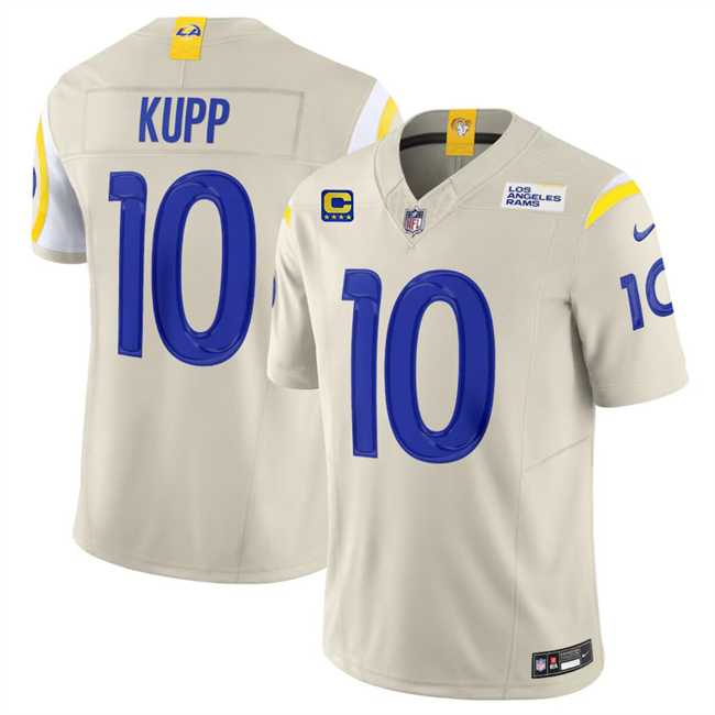 Men & Women & Youth Los Angeles Rams #10 Cooper Kupp Bone 2024 F.U.S.E With 4-Star C Patch Vapor Limited Stitched Jersey->los angeles rams->NFL Jersey